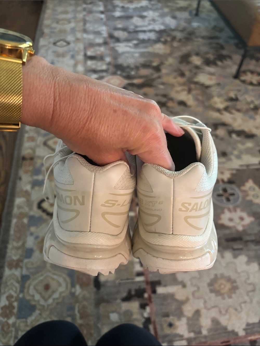 Salomon S/LAB Trail Running Shoes in Cream - Picture 4 of 5